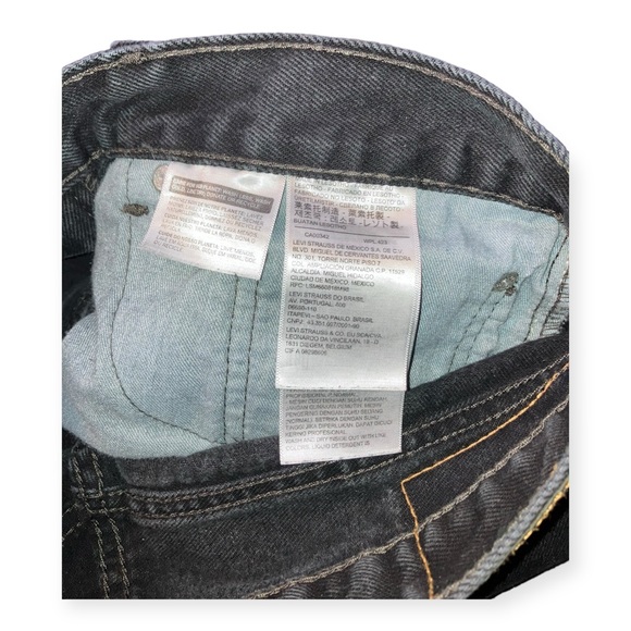 Levi’s men’s black 505 straight leg jeans - Picture 6 of 7